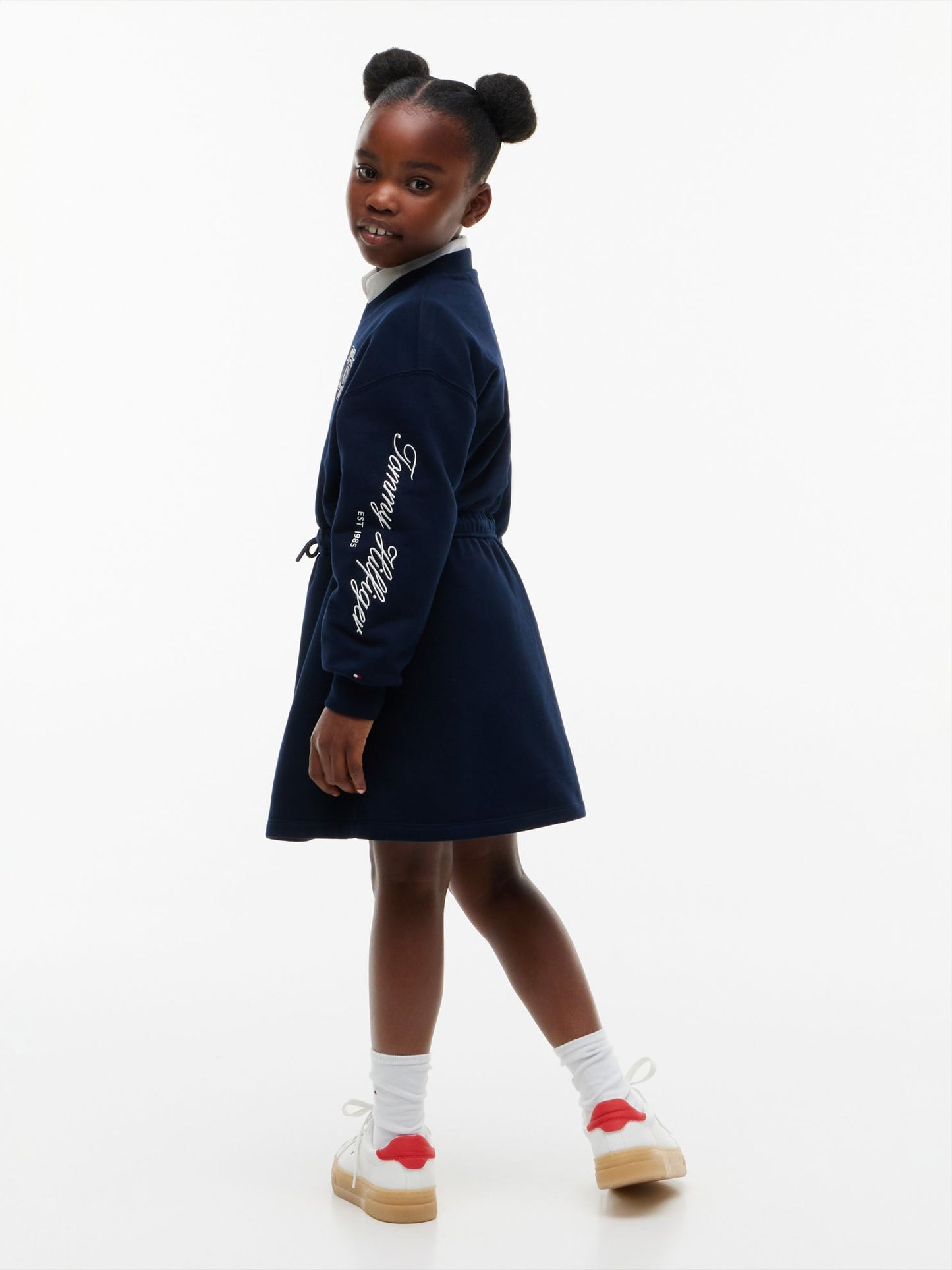 Tommy Hilfiger Kids' Monogram Logo Sweatshirt Dress