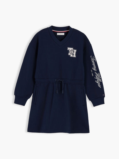 Tommy Hilfiger Kids' Monogram Logo Sweatshirt Dress