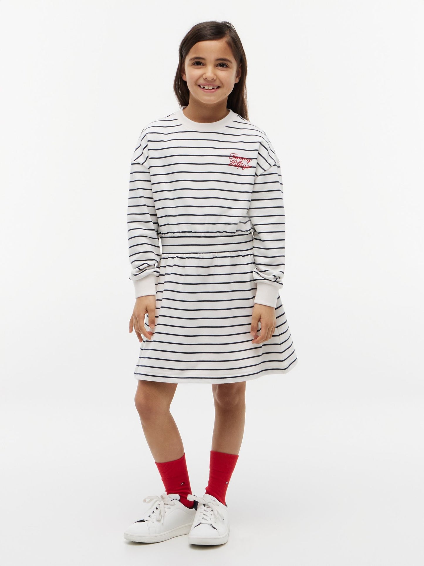 Tommy Hilfiger Kids' Striped Sweatshirt Dress