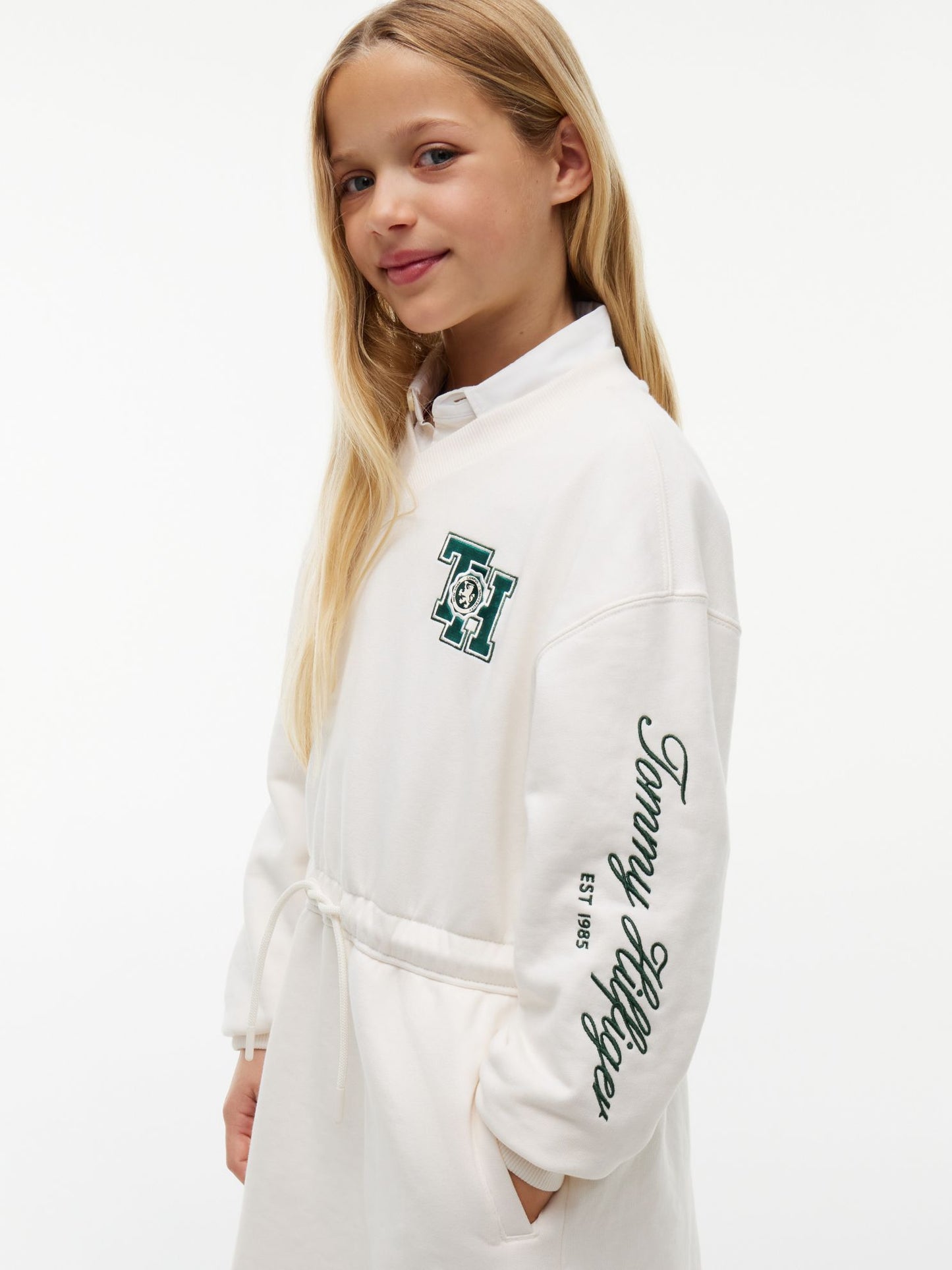 Tommy Hilfiger Kids' Monogram Logo Sweatshirt Dress