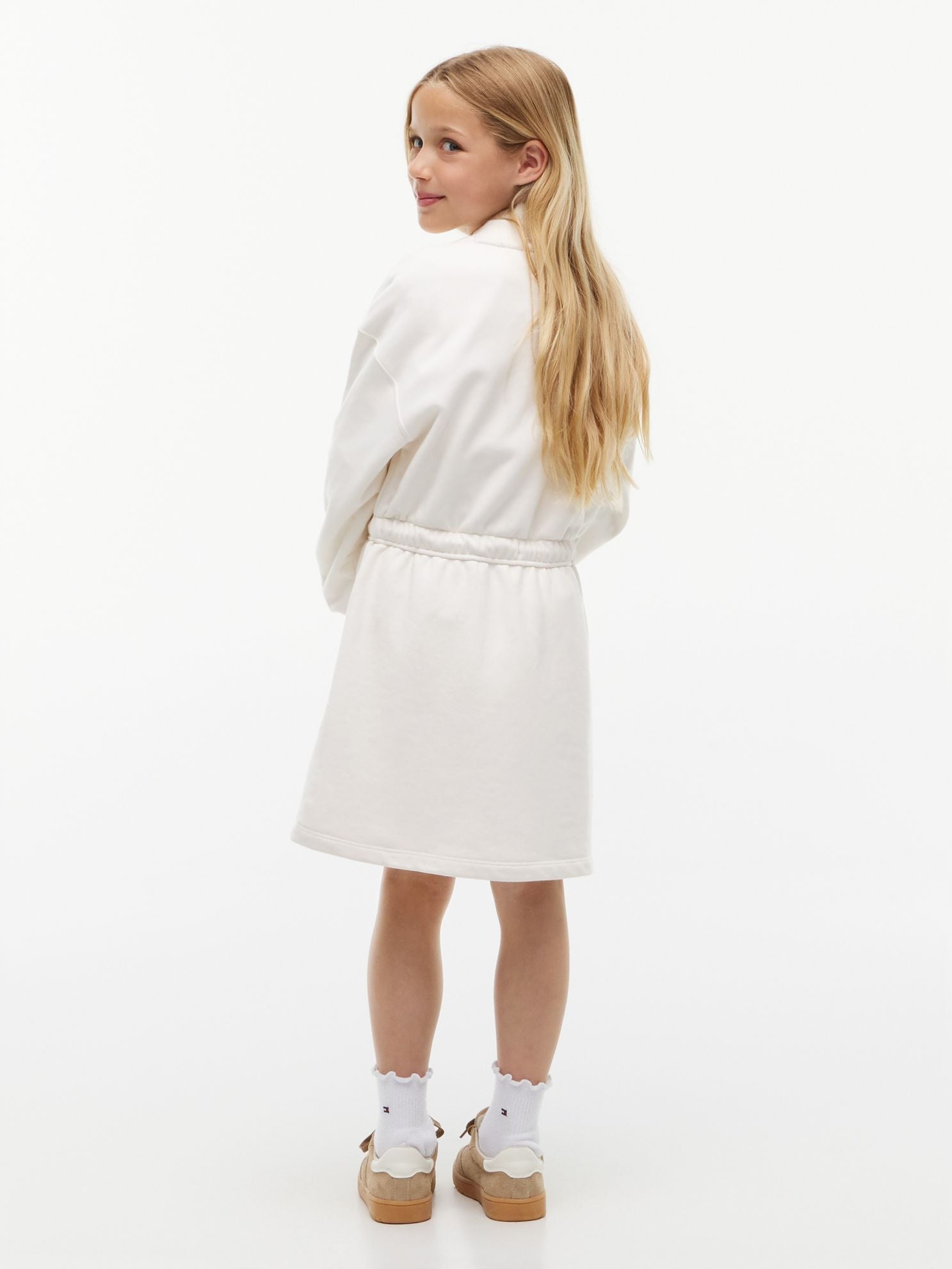 Tommy Hilfiger Kids' Monogram Logo Sweatshirt Dress