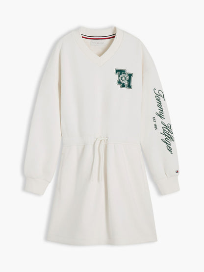 Tommy Hilfiger Kids' Monogram Logo Sweatshirt Dress