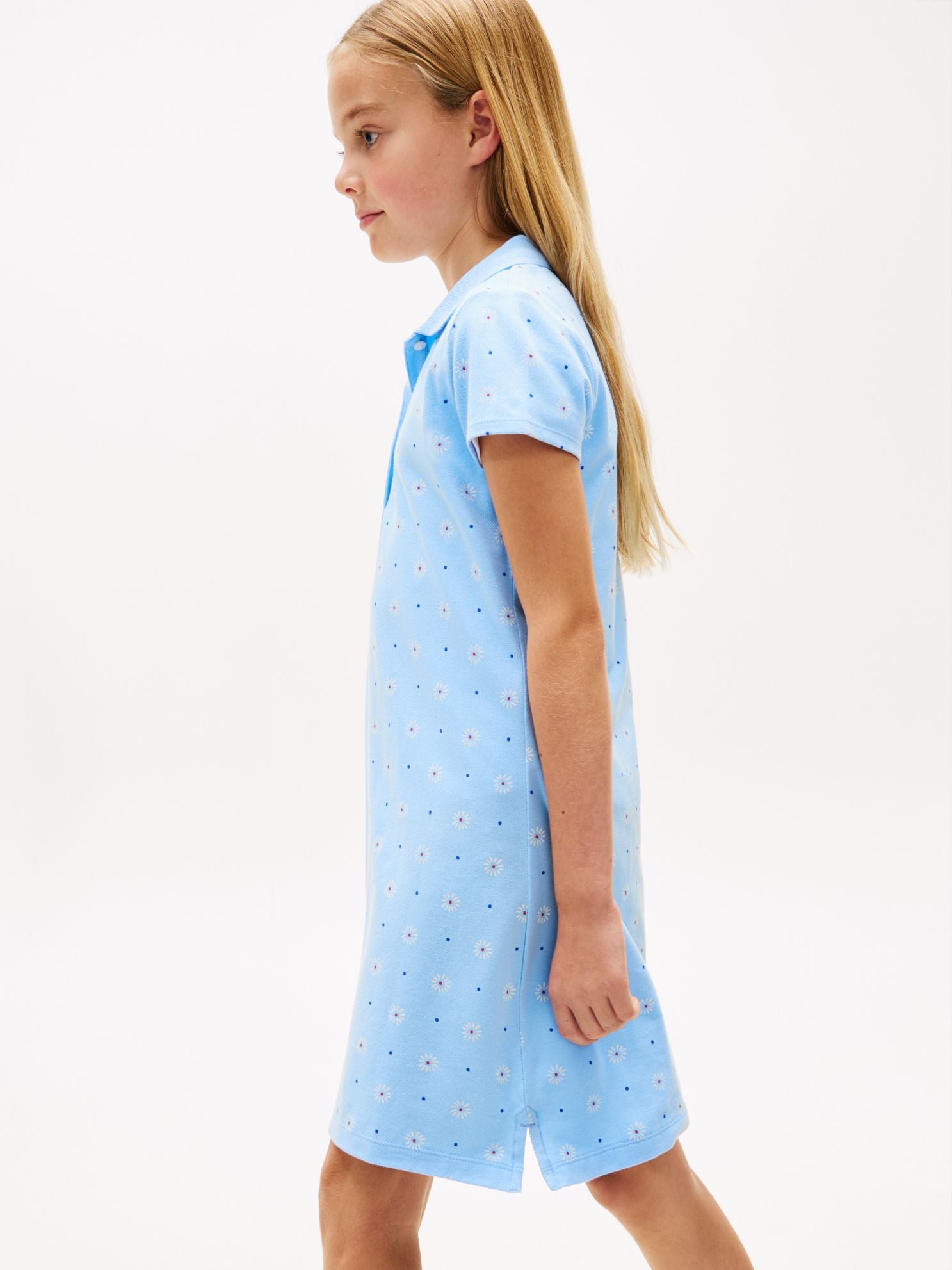 Tommy Hilfiger Kids' Allover Floral Print Polo Dress