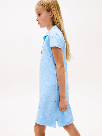 Tommy Hilfiger Kids' Allover Floral Print Polo Dress