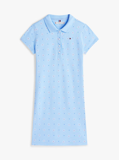 Tommy Hilfiger Kids' Allover Floral Print Polo Dress