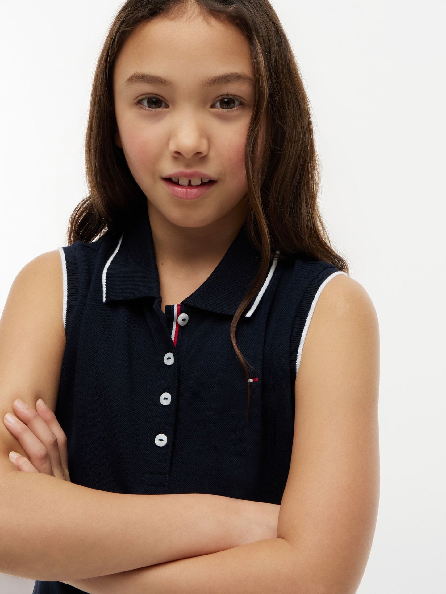 Tommy Hilfiger Kids' Sleeveless Pleated Polo Dress