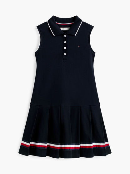 Tommy Hilfiger Kids' Sleeveless Pleated Polo Dress