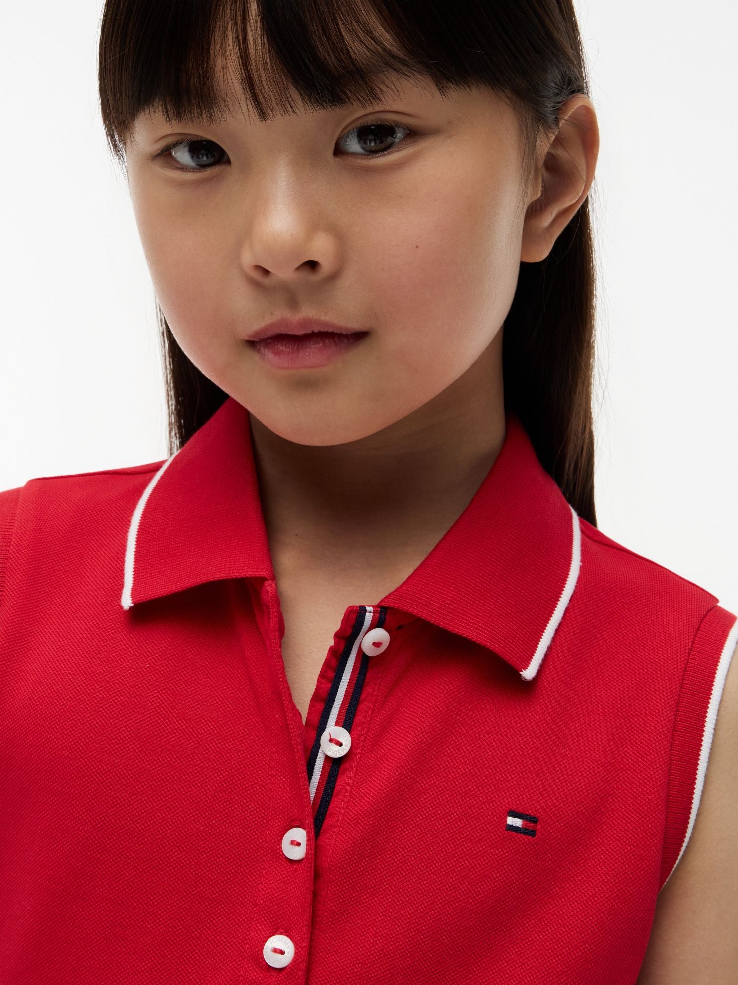 Tommy Hilfiger Kids' Sleeveless Pleated Polo Dress