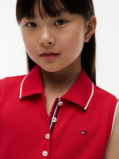 Tommy Hilfiger Kids' Sleeveless Pleated Polo Dress