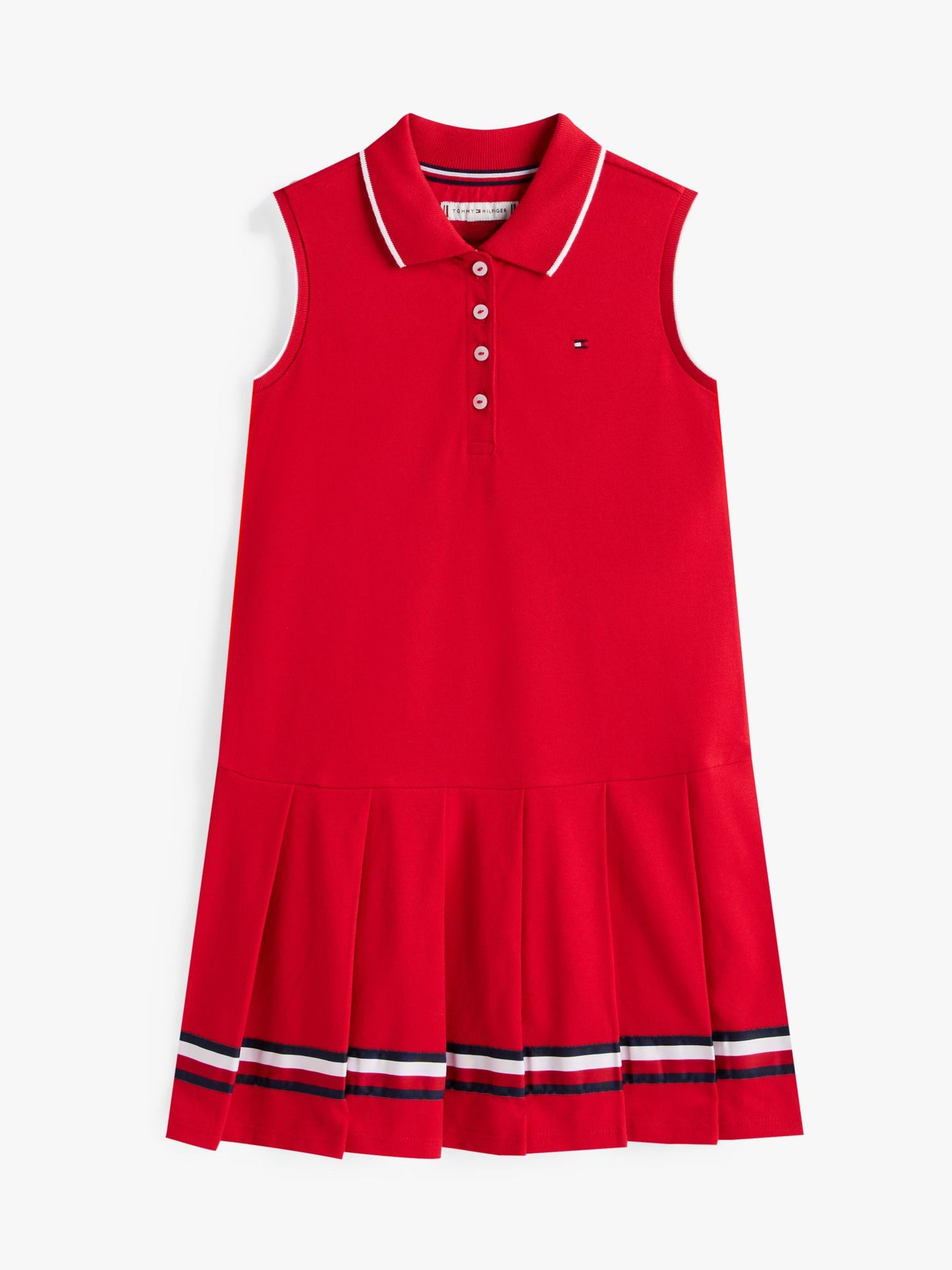 Tommy Hilfiger Kids' Sleeveless Pleated Polo Dress