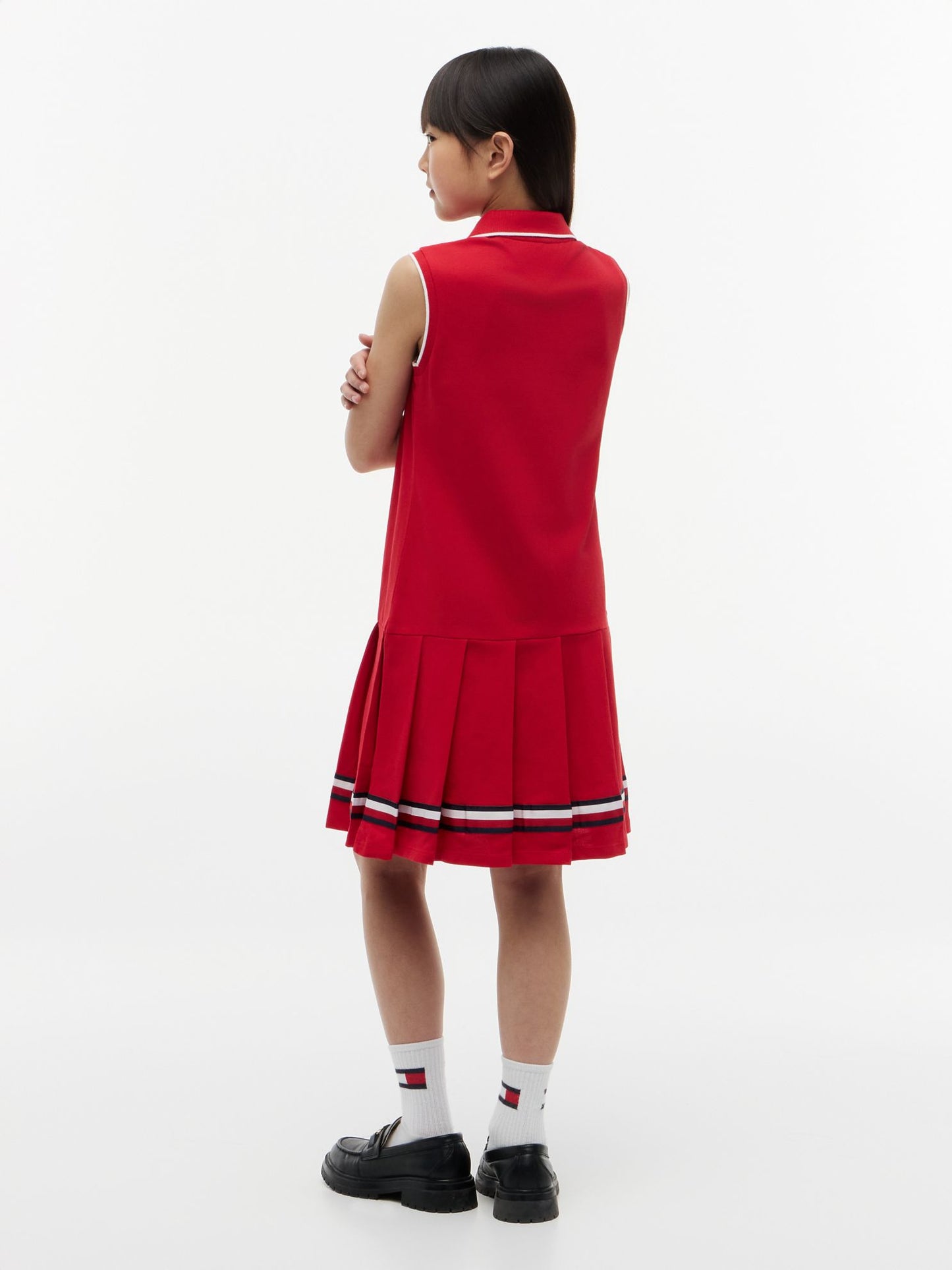 Tommy Hilfiger Kids' Sleeveless Pleated Polo Dress