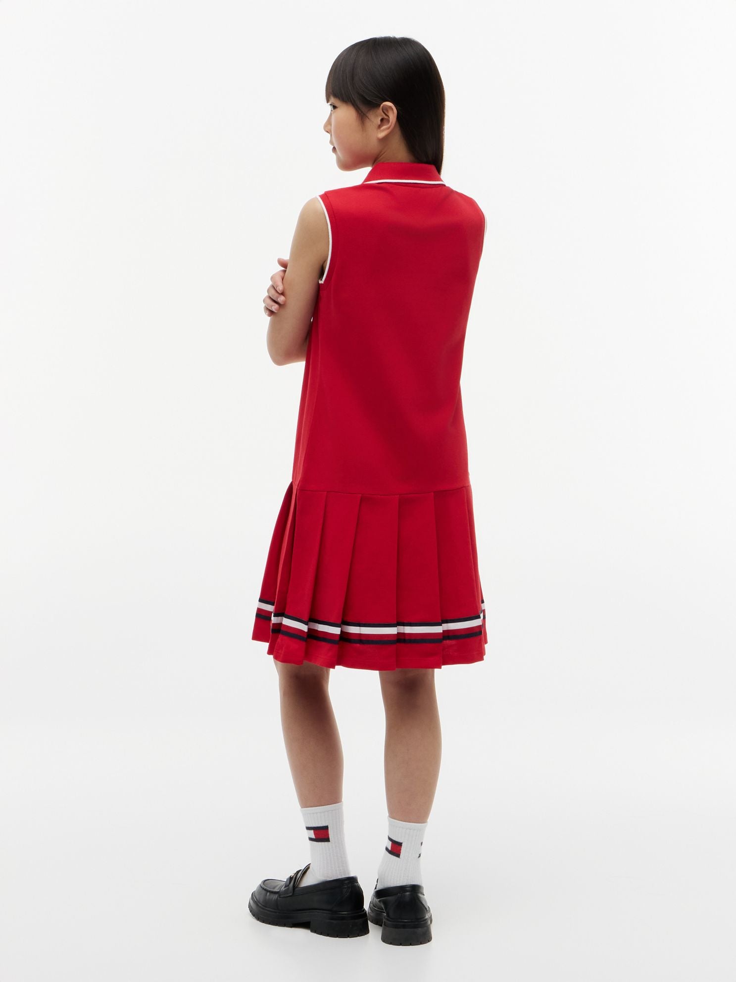 Tommy Hilfiger Kids' Sleeveless Pleated Polo Dress