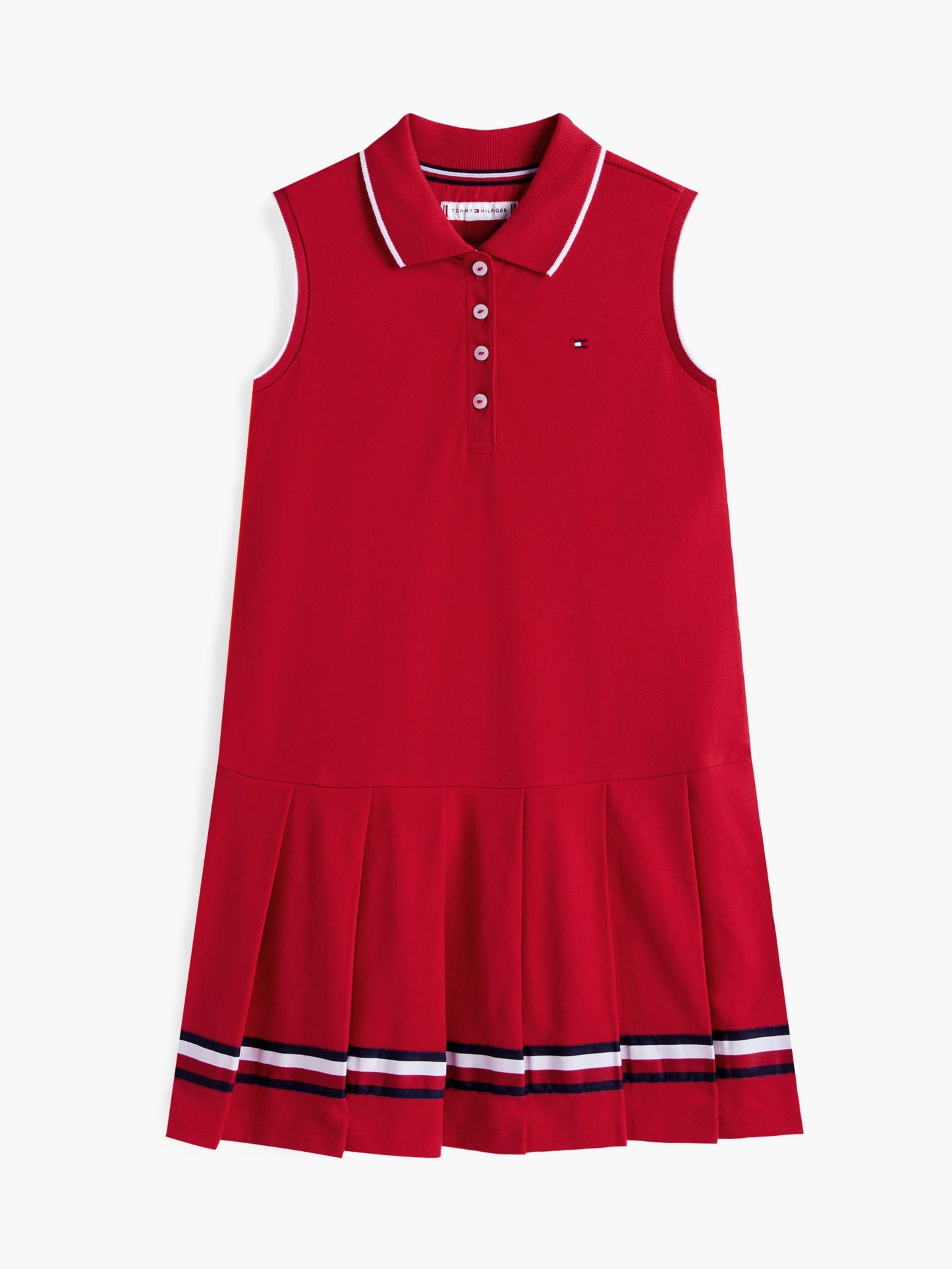 Tommy Hilfiger Kids' Sleeveless Pleated Polo Dress