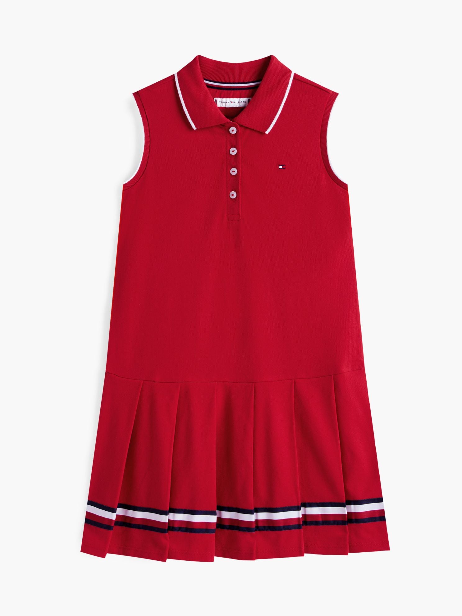Tommy Hilfiger Kids' Sleeveless Pleated Polo Dress