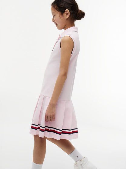 Tommy Hilfiger Kids' Sleeveless Pleated Polo Dress