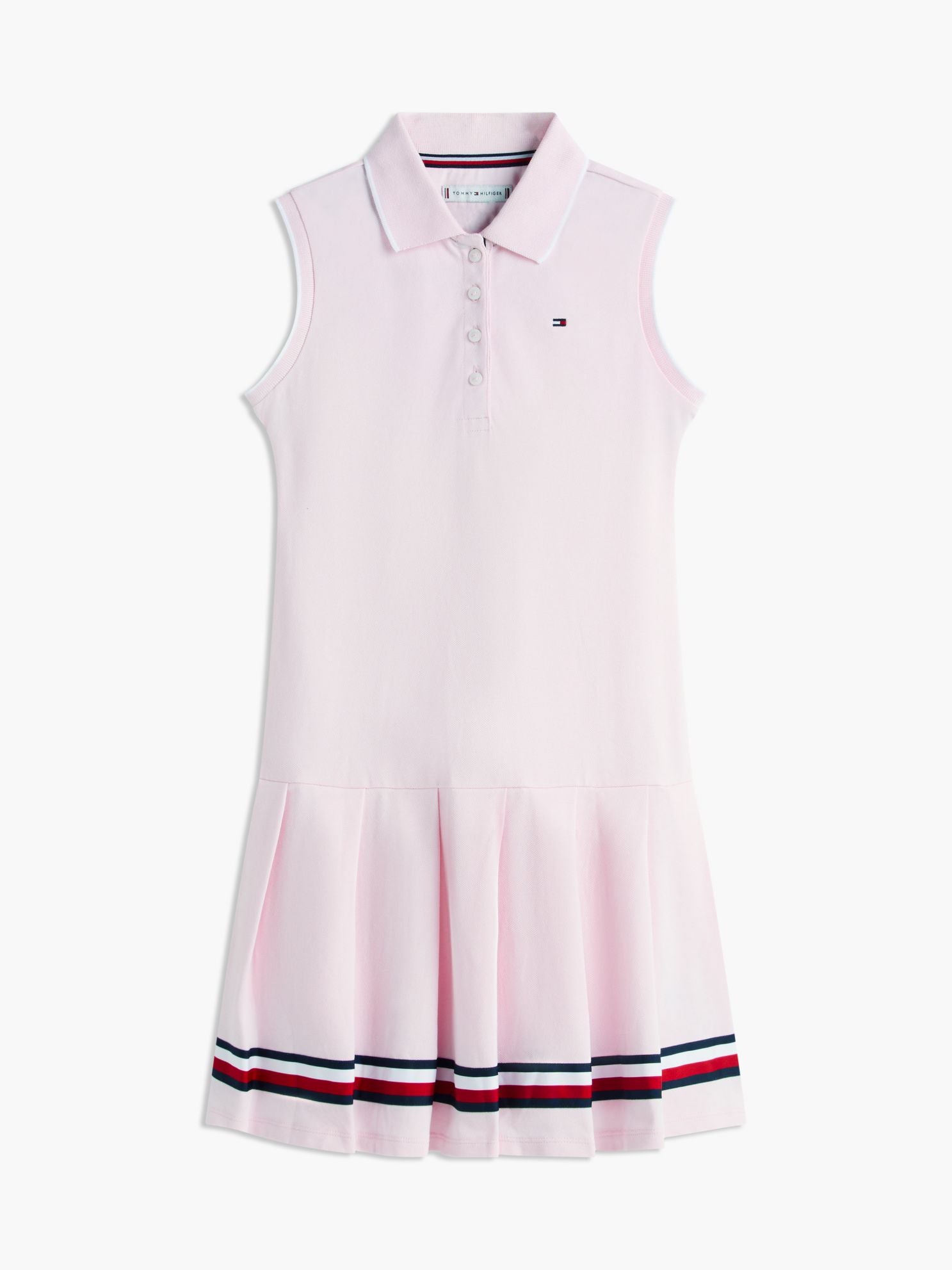 Tommy Hilfiger Kids' Sleeveless Pleated Polo Dress