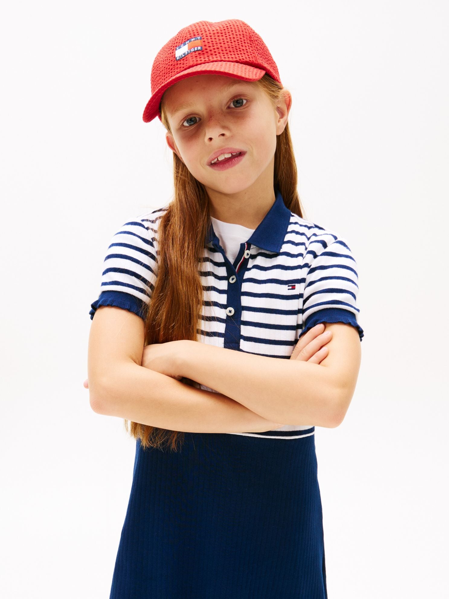 Tommy Hilfiger Kids' Stretch Polo Skater Dress