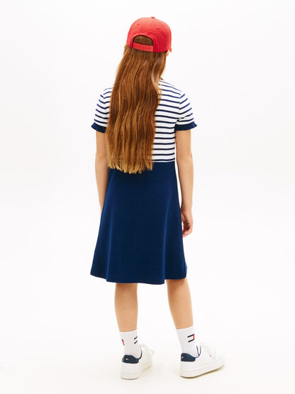 Tommy Hilfiger Kids' Stretch Polo Skater Dress
