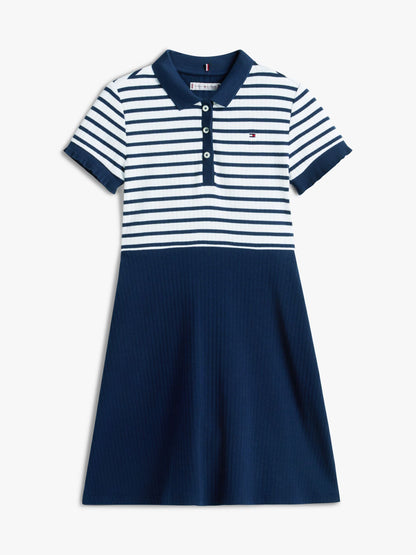 Tommy Hilfiger Kids' Stretch Polo Skater Dress