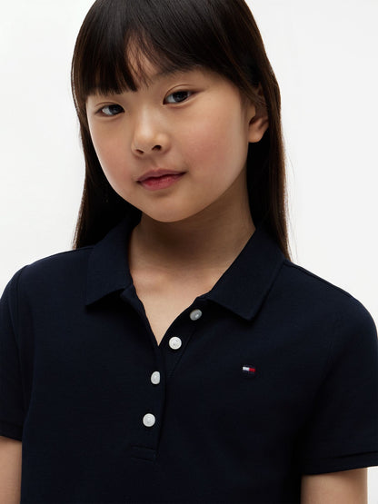 Tommy Hilfiger Kids' Pleated Stretch Polo Dress