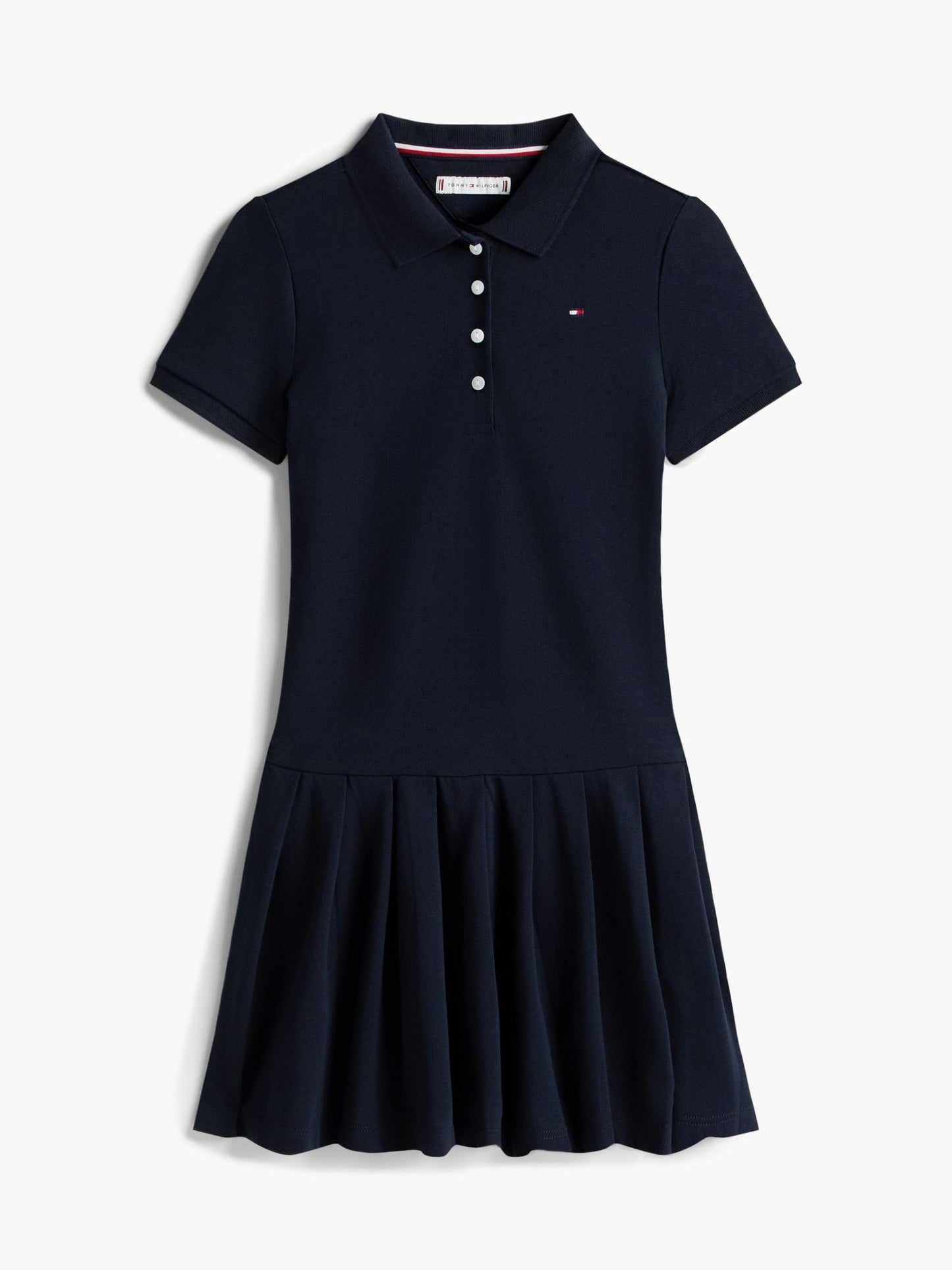 Tommy Hilfiger Kids' Pleated Stretch Polo Dress