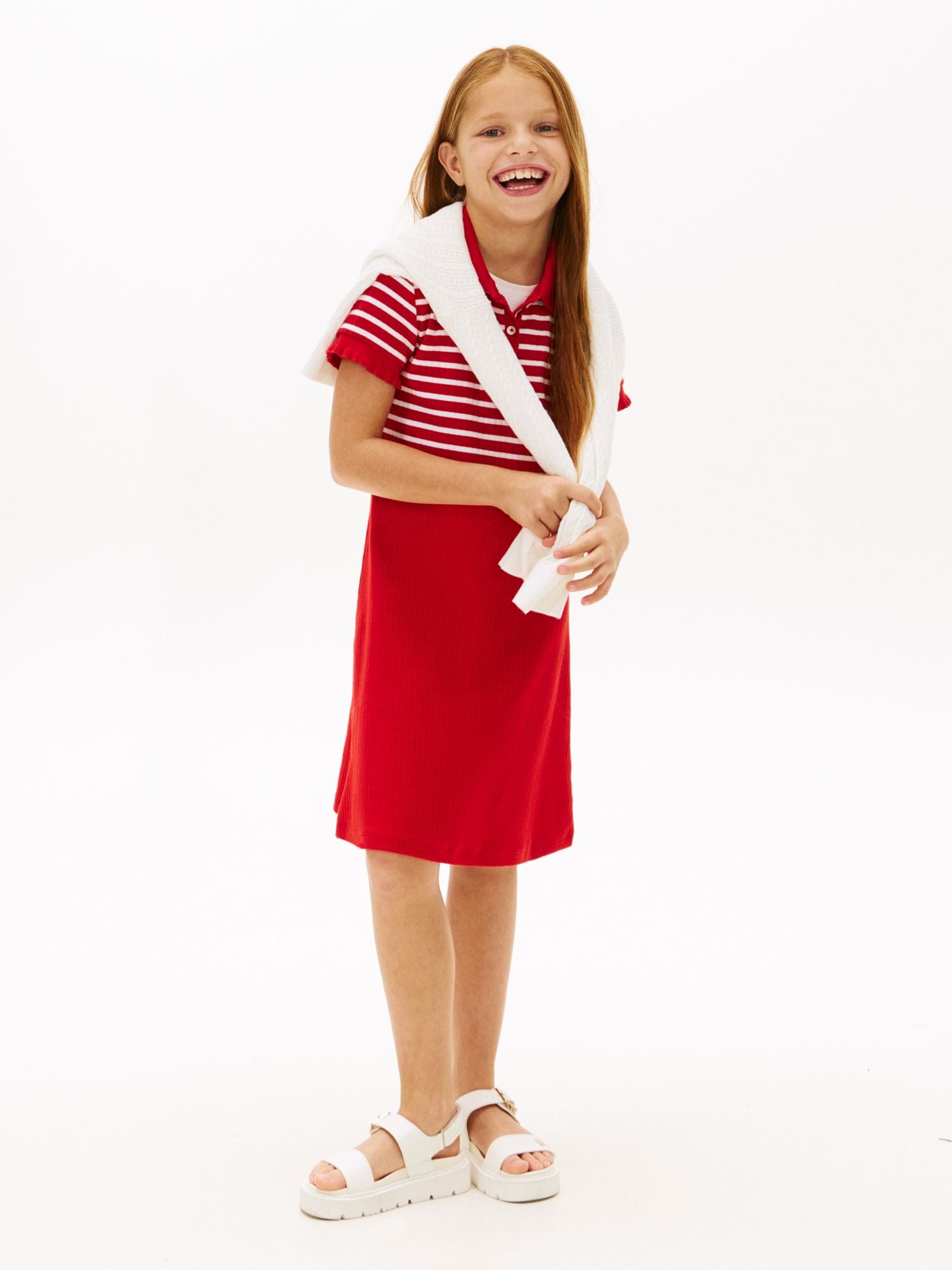 Tommy Hilfiger Kids' Stretch Polo Skater Dress