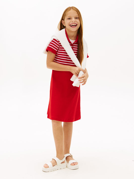 Tommy Hilfiger Kids' Stretch Polo Skater Dress
