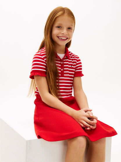 Tommy Hilfiger Kids' Stretch Polo Skater Dress