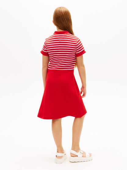 Tommy Hilfiger Kids' Stretch Polo Skater Dress