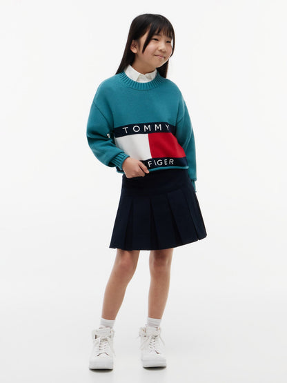 Tommy Hilfiger Kids' Solid Pleated Skirt