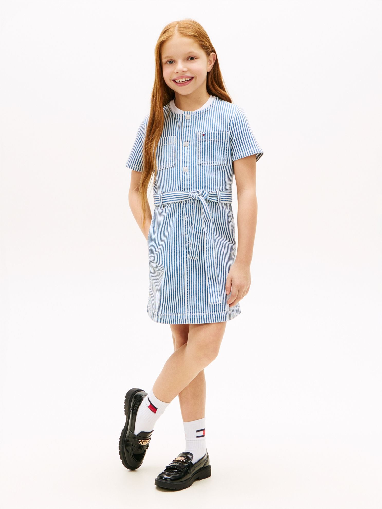 Tommy Hilfiger Kids' Striped Denim Dress