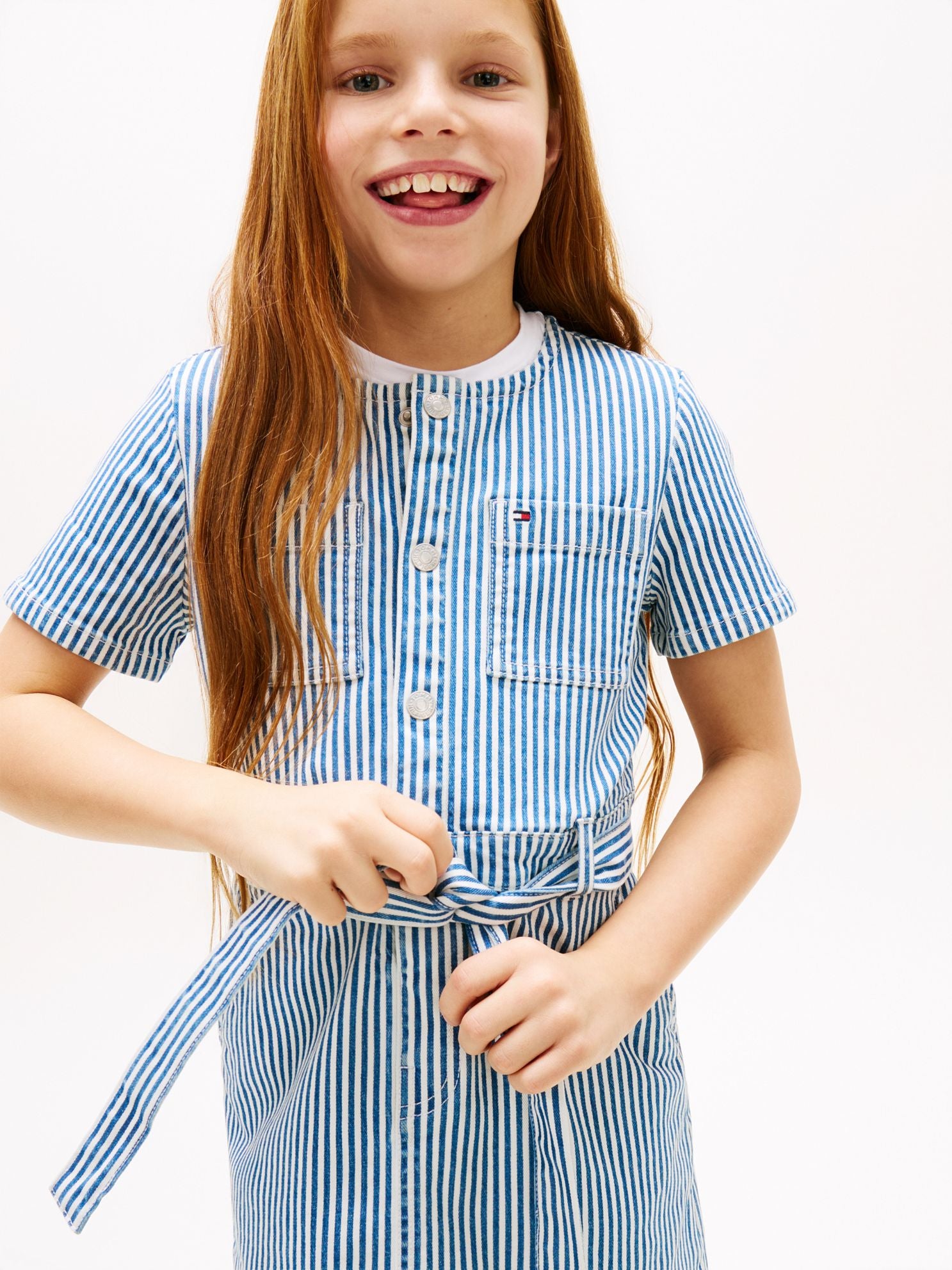 Tommy Hilfiger Kids' Striped Denim Dress