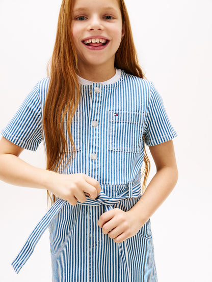 Tommy Hilfiger Kids' Striped Denim Dress