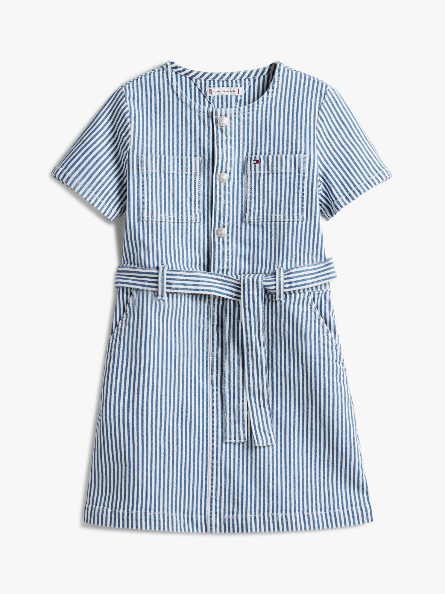 Tommy Hilfiger Kids' Striped Denim Dress