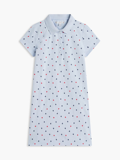 Tommy Hilfiger Kids' Allover Floral Print Polo Dress