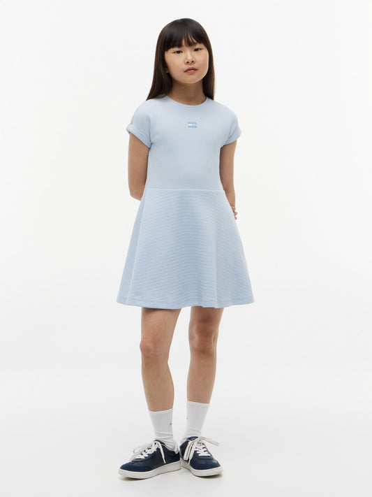 Tommy Hilfiger Kids' Tonal Flag Logo Skater Dress
