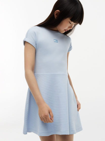 Tommy Hilfiger Kids' Tonal Flag Logo Skater Dress