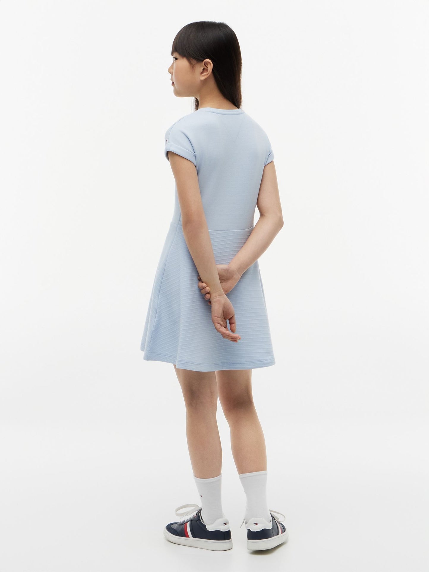 Tommy Hilfiger Kids' Tonal Flag Logo Skater Dress