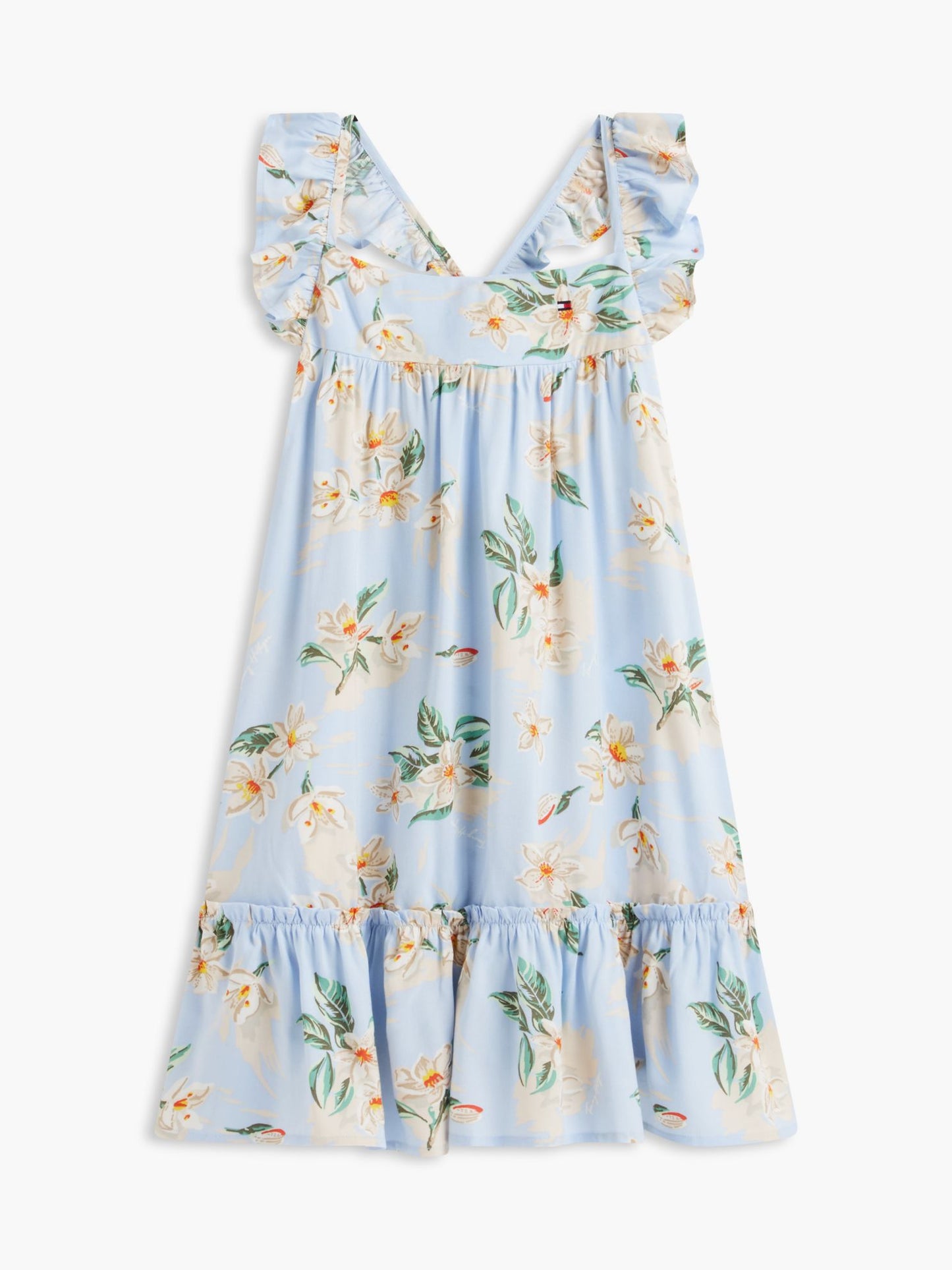 Tommy Hilfiger Kids' Floral Print Ruffle Dress