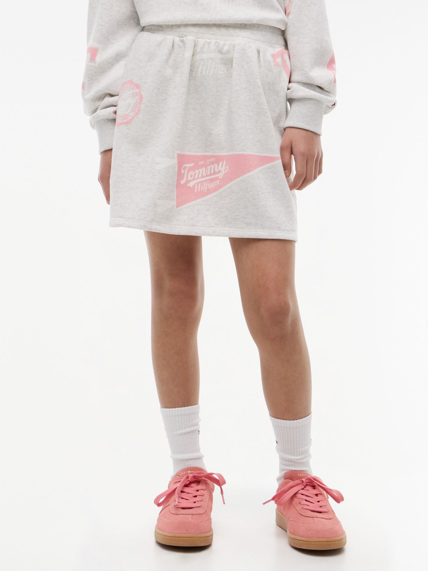 Tommy Hilfiger Kids' Allover Varsity Logo Sweatskirt