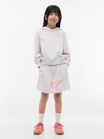 Tommy Hilfiger Kids' Allover Varsity Logo Sweatskirt