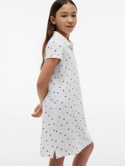Tommy Hilfiger Kids' Allover Floral Print Polo Dress