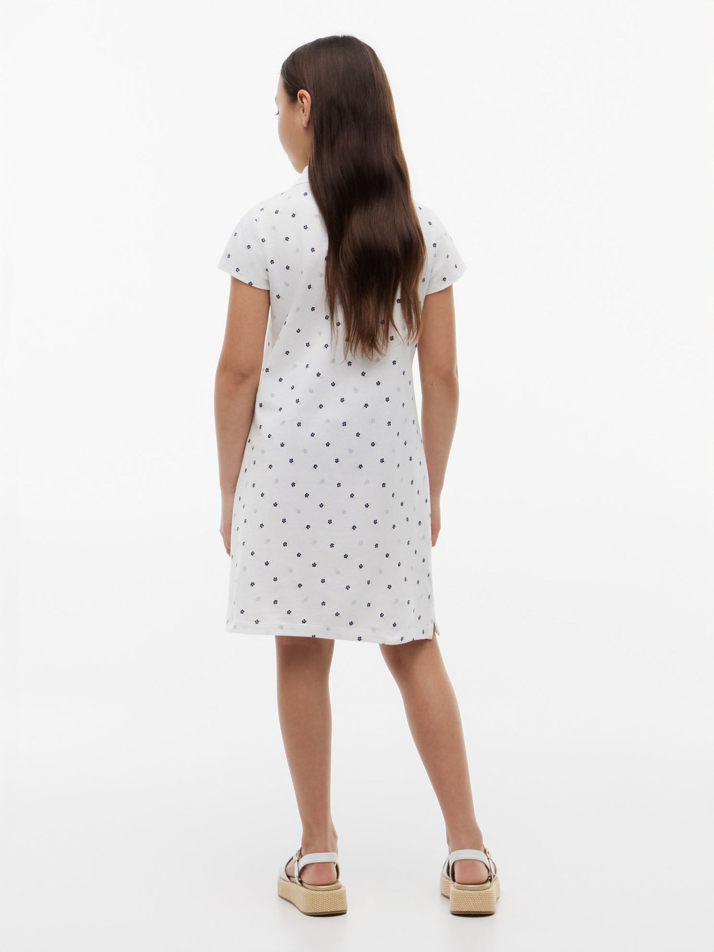 Tommy Hilfiger Kids' Allover Floral Print Polo Dress