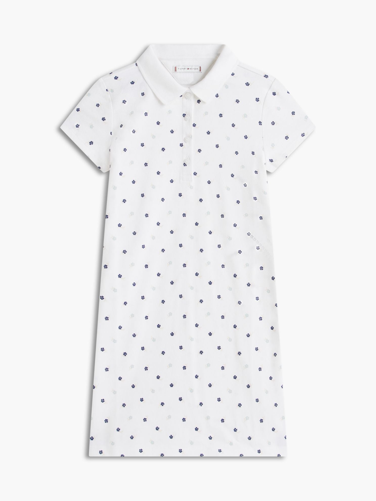 Tommy Hilfiger Kids' Allover Floral Print Polo Dress