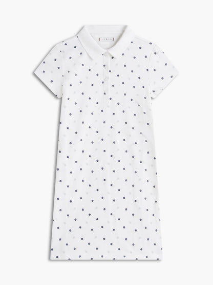 Tommy Hilfiger Kids' Allover Floral Print Polo Dress