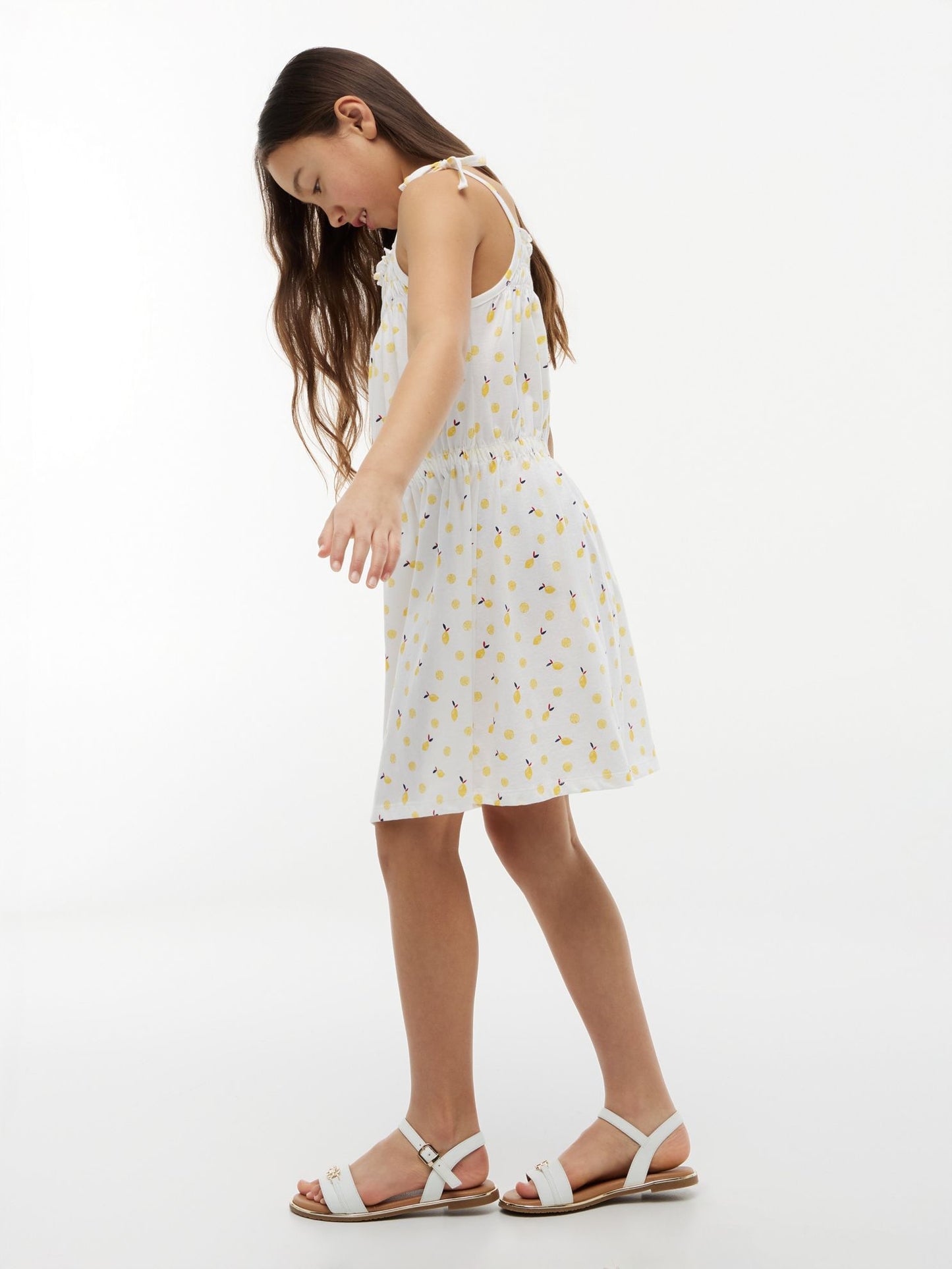 Tommy Hilfiger Kids' Lemon Print Smocked Sundress