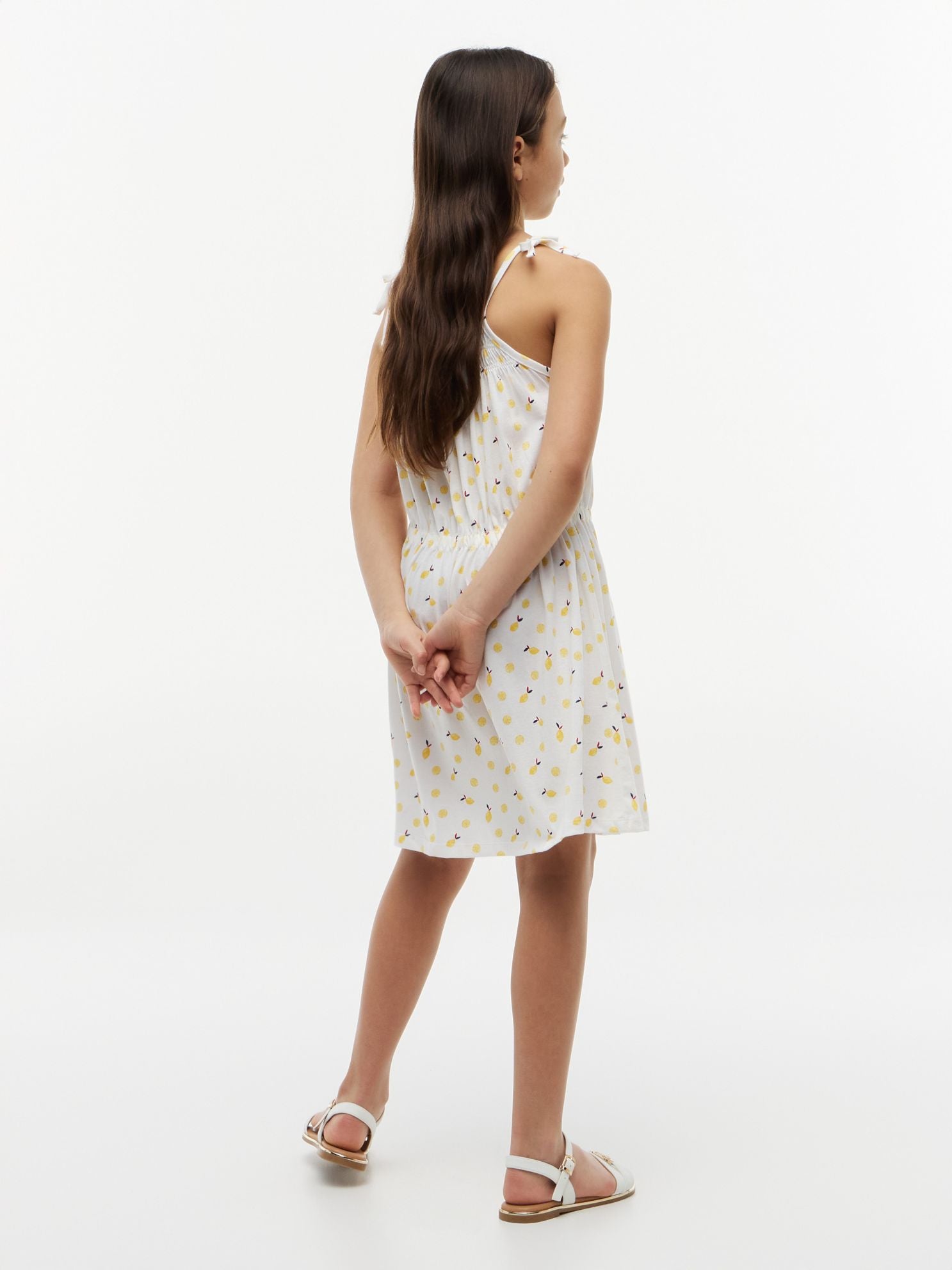 Tommy Hilfiger Kids' Lemon Print Smocked Sundress