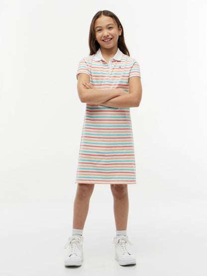Tommy Hilfiger Kids' Multistripe Polo Dress