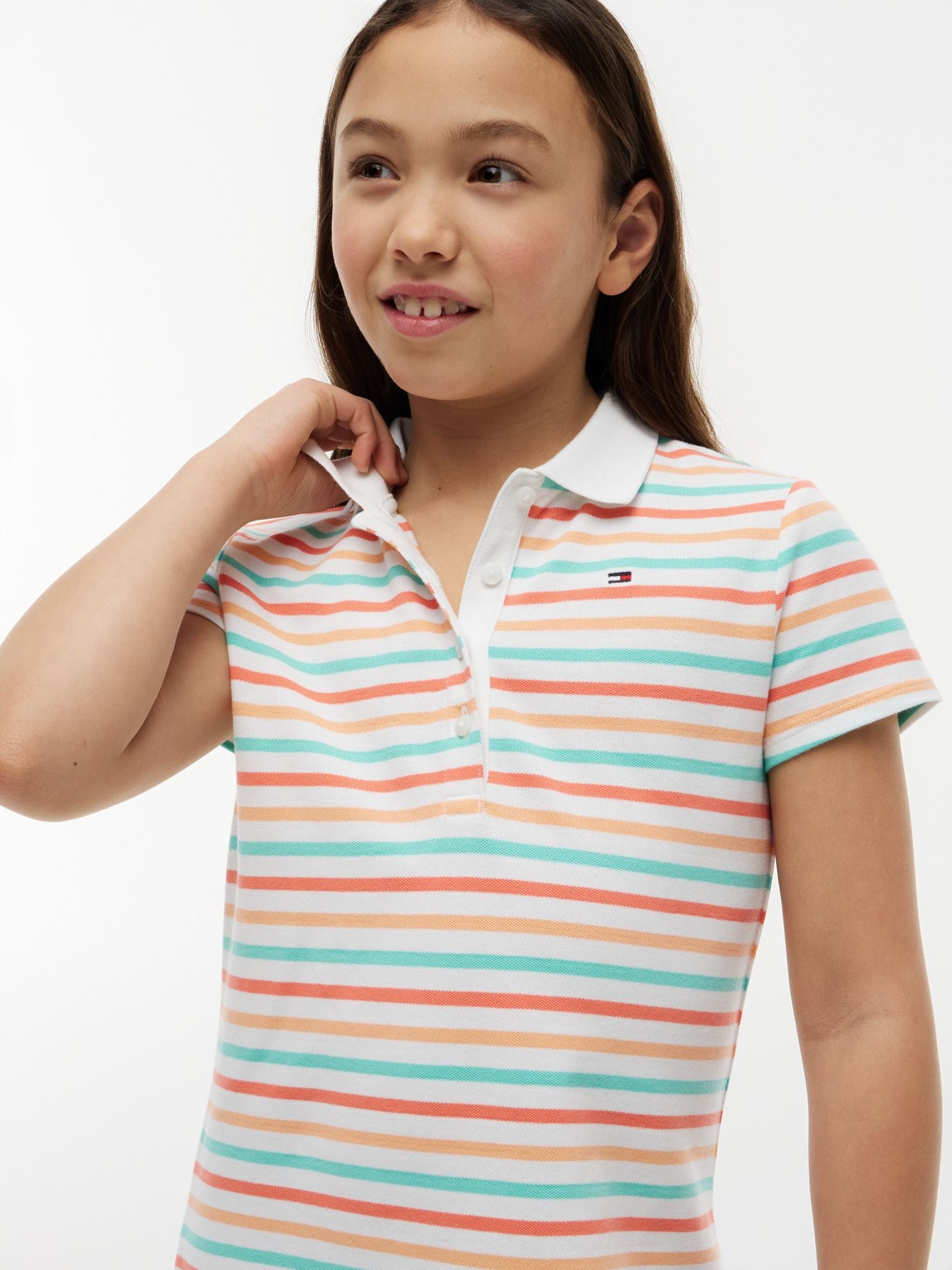 Tommy Hilfiger Kids' Multistripe Polo Dress