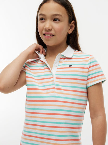 Tommy Hilfiger Kids' Multistripe Polo Dress